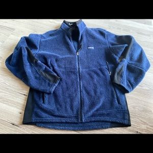 PATAGONIA Medium VTG Zip Navy Blue Zip Jacket Fleece polartec regulator